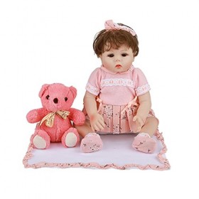 YANRU BéBé Reborn RéAliste - 18 Pouces/46 Cm Reborn Fille - Peut SAsseoir RéAliste PoupéE Reborn - Cadeaux Faits à La Main R