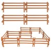 HIQE-FL Horse Corral Playset,Clôture Jouet,Mini Jouet Clôture Ferme,Accessoires DIY,Clôture en Plastique,Clôture pour Animaux