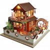 Kit de Maison De Poupée Bricolage, Kit Miniature de Maison de poupée Bricolage avec Meubles, Accessoires de Meubles de Maison