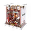 Fsolis Kit de maison de poupée miniature à faire soi-même,kit de maison miniature housse anti-poussière Kit de maison miniatu
