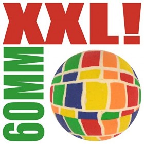 PartyPack Lot de 4 balles rebondissantes XXL de 60 mm de diamètre pour enfants, cadeaux de fête parfaits et sacs danniversai