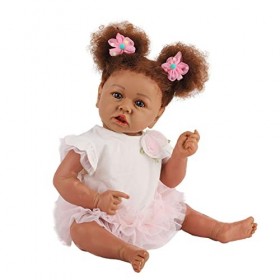 Vraie Vie 22 Pouces 58Cm Reborn Bébé Poupées Fille en Silicone Souple Réaliste À La Recherche Nouveau-Né Bébé Poupée Jouet po