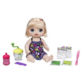 Baby Alive - Mange A La Cuillere - Poupee Cheveux Blonds - E0586