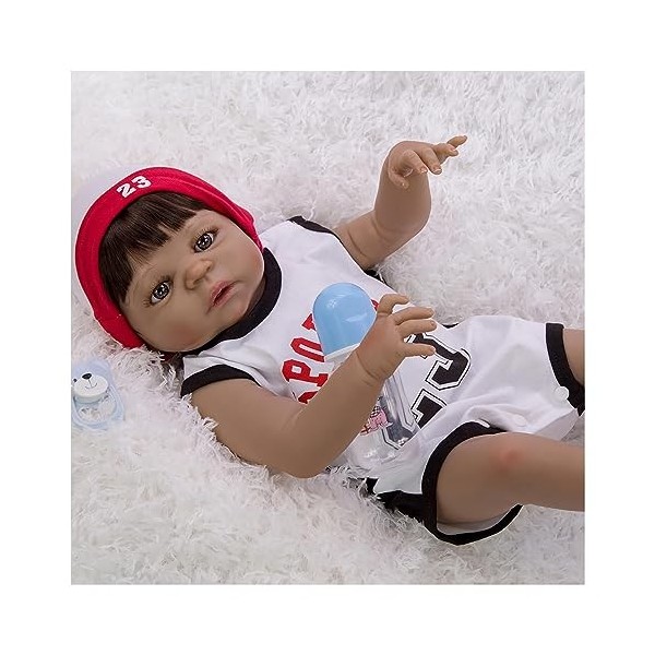 Poupées, 22 Pouces 55 cm, bébés en Silicone Doux Qui Ont lair réels, bébés Filles en Silicone Qui Ont lair réels, Meilleurs