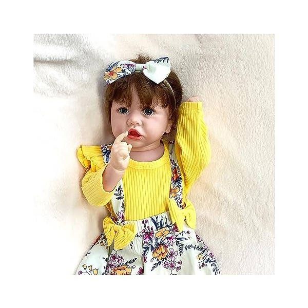 Poupées - Elles mesurent 22 Pouces de Hauteur, poupée bébé réaliste, Douce et réaliste, Jouets de poupée Nouveau-né Mignons, 
