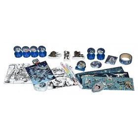 Undercover JUWD8025 – Calendrier de lAvent Jurassic World pour enfants, multicolore, env. 45 x 32 x 3 cm