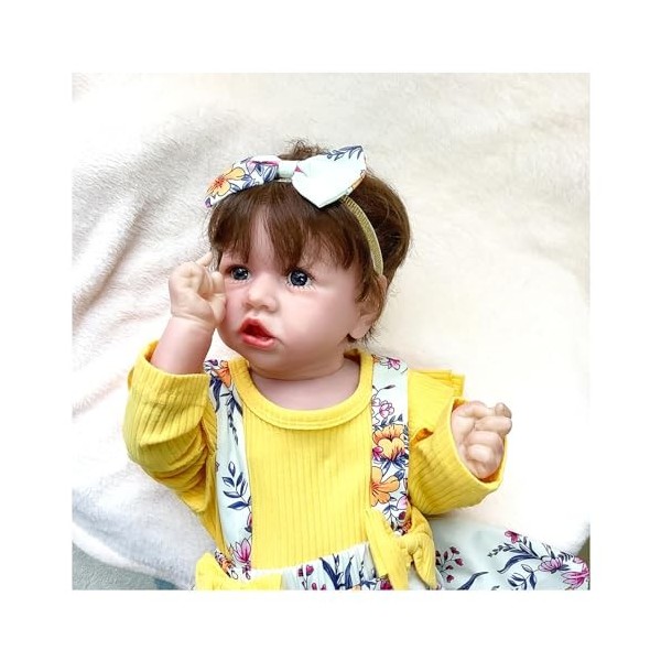 Poupées réalistes en Vinyle réaliste en Silicone Souple pour bébé garçon de 55,9 cm, avec Corps Doux et réaliste Qui Ont lai