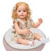 Poupées, 22 Pouces 55 cm réaliste Reborn bébé garçon en Silicone Souple Vinyle réaliste, poupée Douce Nouveau-né Jouets pour 