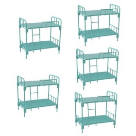 Toyvian 5 Pièces Lit Superposé Mini Moule Fournitures Miniatures Lits De Poupée Mini Échelle Lit Superposé Miniature Mini Lit