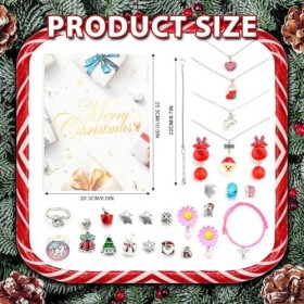 BoîTe Aveugle pour Calendrier de LAvent DIY pour Dames Filles Bracelets de NoëL En Tricot Avec 24 Accessoires Accessoires de