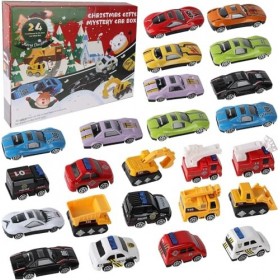 Calendrier de lAvent 2023 pour enfants, calendrier de lAvent de voiture, jouet à partir de 2, 3, 4, 5, 6 ans, 24 calendrier