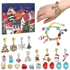 Calendrier de lAvent 2023, calendrier de lAvent pour filles, 24 bracelets de remplissage, bijoux, bricolage, colliers, cale