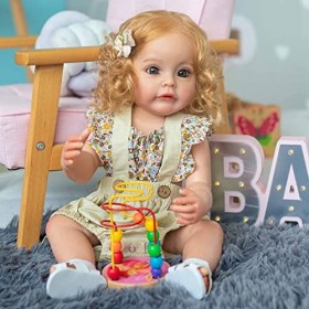 HLILY Bebe Reborn, PoupéE Reborn Réalistes en Silicone Souple, Jouets Réalistes danniversaire De Noël pour Enfants De 3 Ans 