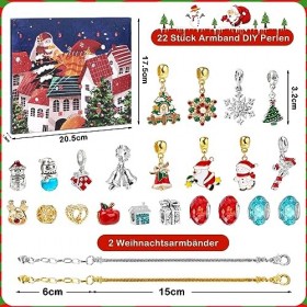 Calendrier de lAvent 2023, calendrier de lAvent pour filles, 24 bracelets de remplissage, bijoux, bricolage, colliers, cale