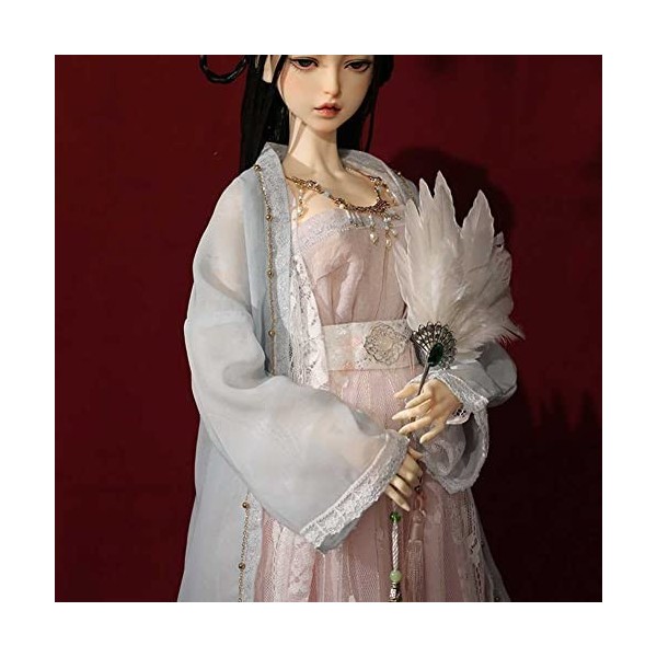 Antique Hanfu Longueur Jupe Ball Jointed Doll Vêtements Costume pour Environ 60CM Poupées SD, Accessoires Vêtements Poupée BJ