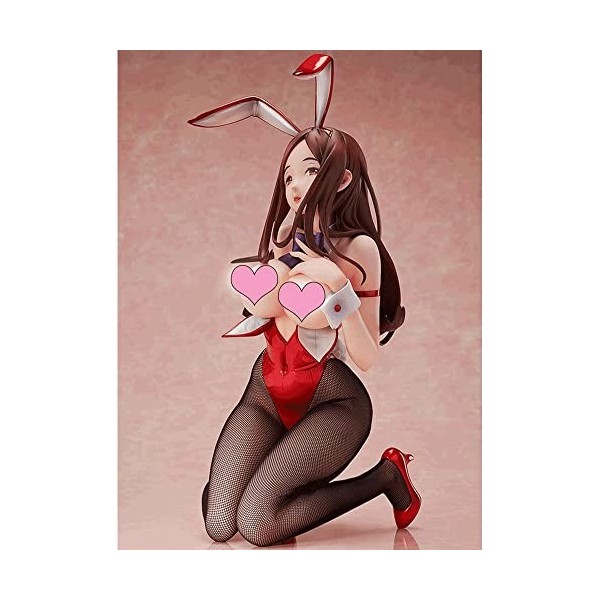 RIZWELLA Ecchi-Figure 1/4 Yoko Akagi Bunny Ver. Vêtements Amovible Anime Figure Figure Complète Poupée Statue Otaku Collectio