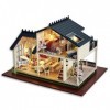 Maison de poupée en Bois 3D Kit de Maison de poupée Mini Cadeau Romantique pour Famille pour Un ami