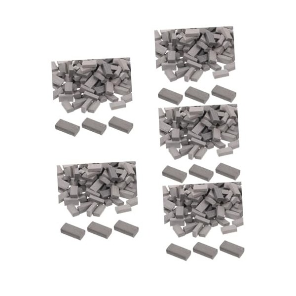 ibasenice 500 Pièces Modèle Brique Jouet Mini Briques Ornement 1/16 Échelle Mur Brique Mini Blocs De Construction Mini Jouet 