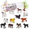 YeoNational&Toys 82 Jouets pour Animaux, Divers Mini Dinosaures, Insectes, Animaux de la Ferme océanique, Animaux de la Jungl