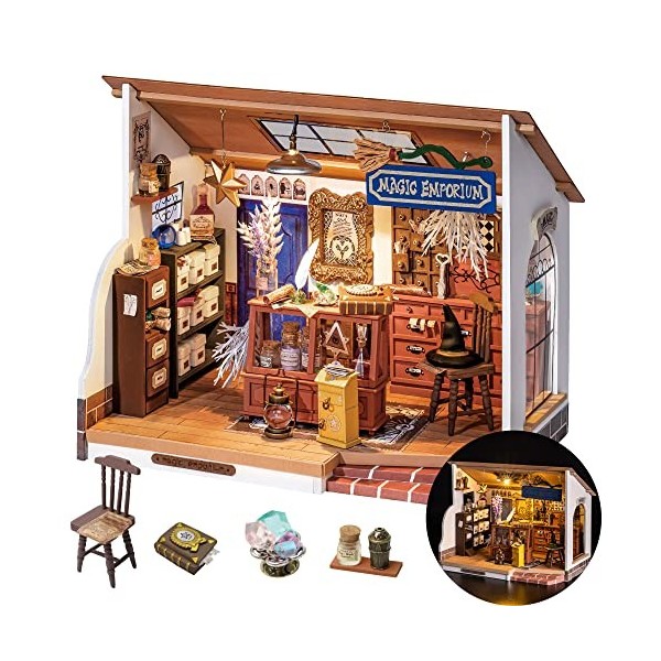 Rolife Kit de maison de poupée miniature à faire soi-même, kits de construction de petites maisons pour adultes, décorations 