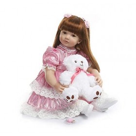 Poupées De Bébé Reborn Réalistes, Réalistes Bébés Reborn Filles 60 Cm 23"Fait À La Main, Bébé Bébé Poupée Vinyle Vinyle Cadea