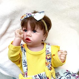 Poupées Reborn Baby réalistes de 55 cm en silicone, poupées bébé qui ressemblent à de vrais bébés, le meilleur cadeau pour l