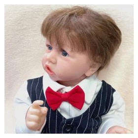 Poupées réalistes en Vinyle réaliste en Silicone Souple pour bébé garçon de 55,9 cm, avec Corps Doux et réaliste Qui Ont lai