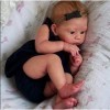 20 Pouces Reborn Baby Doll, Poupées Nouveau-Né DApparence Réelle Faites À La Main Réaliste Reborn Enfant en Bas Âge en Silic