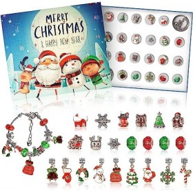 AivaToba Kit de bracelets à rebours de Noël DIY 24 jours