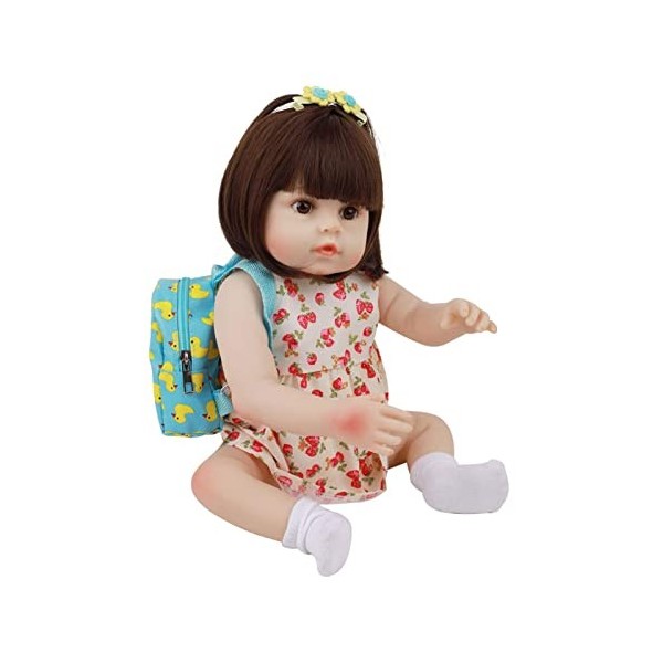 Poupées Reborn Baby Girl 20 Pouces 50 Cm en Silicone Souple Véritable Corps Complet Réaliste Poupées Nouveau-Né Jouets pour B