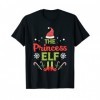 La Princesse Elfe Joyeux Noël Avent Matching familial T-Shirt