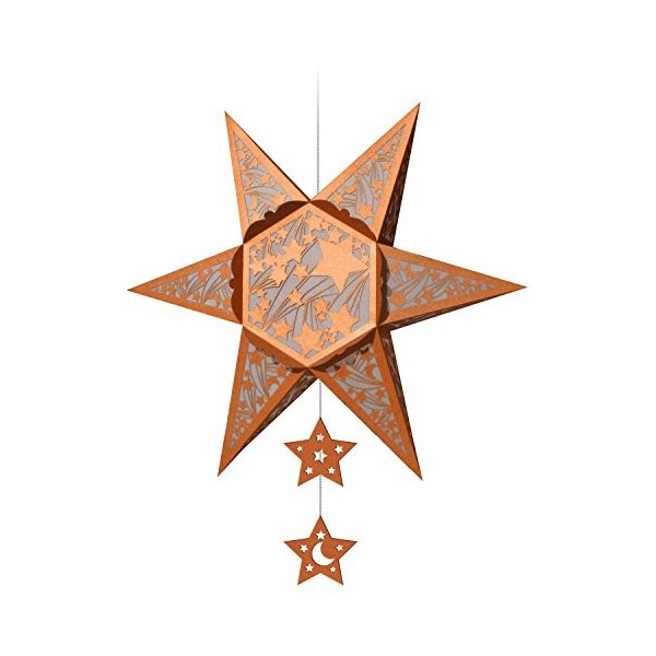 Ursus 33930000 Silhouettes étoile Falling Stars, Papeterie, 220 g, cuivre
