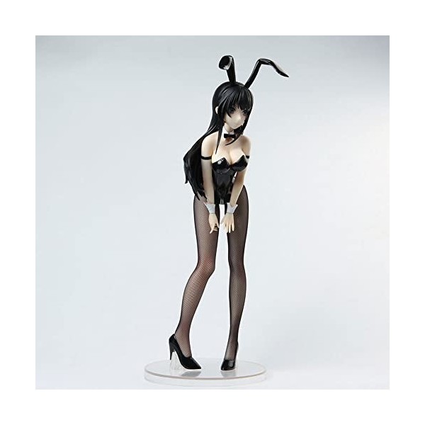 IMMANANT Chiffre danime Figurine ECCHI Mai Sakurajima Bunny Ver. Figurine complète 1/4 Vêtements amovibles jolie fille Loli 