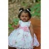 cosheng Poupée Reborn Black Girl de 71,1 cm – Poupée Reborn afro-américaine pour bébé fille réaliste lestée en silicone pour 