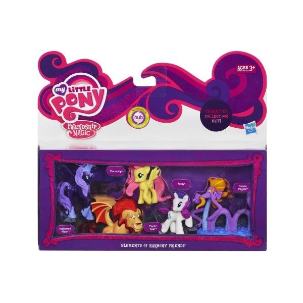 My Little Pony A2006 - Mini Spielset "Elements of Harmon Friends" mit Nightmare Moon, Fluttershy, Manny Roar, Rarity und Stev