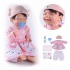 Poupée Reborn réaliste en Silicone, 45,7 cm, Douce et Mignonne, bébé Qui a lair réel, Convient aux Enfants de Plus de 3 Ans,