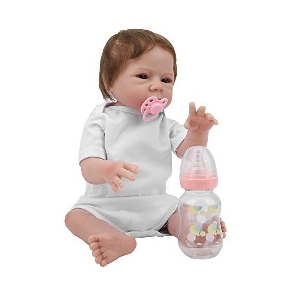 Vakitar 18 Pouces Réaliste Mignon Reborn Bébé Poupée Simulation Enfants Enfant Jeu De Rôle Poupée Cadeau Jouet, pour La Maiso