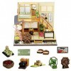 Maison De Poupée Bricolage Maisons De Poupée en Bois Kit De Meubles De Maison De Poupée Miniature Jouets pour Enfants