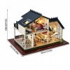 NOVAZEN Maison De Poupée en Bois DIY, Villa à Assembler Miniature, Instructions Faciles à Suivre, Parfaite pour Les Enfants E