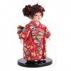 Garneck 2 Pièces Geisha Poupée Figurine Geisha Figurine à Collectionner Kokeshi Poupée Poupée à Collectionner Asiatique