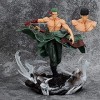 REOZIGN One Piece Anime Figure, Roronoa Zoro 28cm / 11inch Personnage de Dessin Animé Modèle Figure Statue Anime Collection F