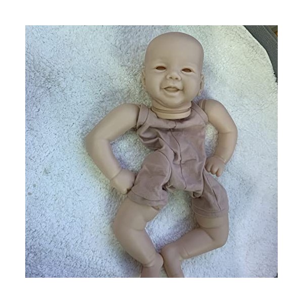 21inch Sweet Baby Reborn Doll Kit Emmy Smile Lifelike Soft Touch Pièces de poupée inachevées