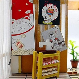 Kit De Maison De Poupée Bricolage avec Lumières LED Instrument De Fête De Bande Miniature Modèle De Meubles De Maison De Poup