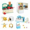TAKIHON Ensemble de meubles pour maison de poupée, salle de bain, cuisine, réfrigérateur, machine à laver pour enfants, acces