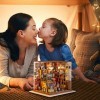 Rolife Kit de bricolage miniature pour maison de poupée pour adultes - Mini livre Nook - Cadeau danniversaire Sams Study 