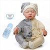 55 CM réaliste Corps Doux Bebe poupée Reborn bébé endormi Taille réelle Nouveau-né bébé poupée Flexible Dessin à la Main Chev