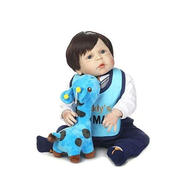 Poupées nourrissantes réalistes Reborn Baby Newborn Silicone Handmade Soft Simulation Lifelike Children Gifts Lavable Rebirth