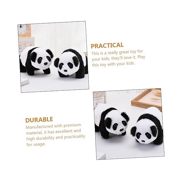 ibasenice 8 Pièces Panda Jouet Rampant Jouets En Peluche Animaux En Peluche Moelleux Peluche Paresseux En Peluche Animaux En 