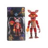 Lot de 6 FNAF Pizzeria Simulator Figurine articulée 6,5 Pouces, Animatronics [Nightmare Foxy/Bonnie/Chica/Fazbear]