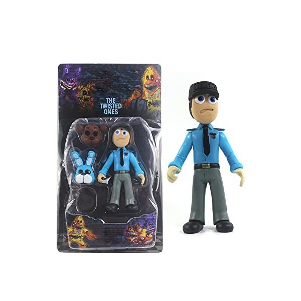 Lot de 6 FNAF Pizzeria Simulator Figurine articulée 6,5 Pouces, Animatronics [Nightmare Foxy/Bonnie/Chica/Fazbear]